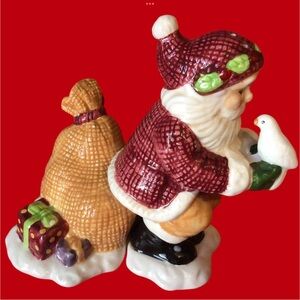 Santa Salt and Pepper FIGI GRAPHICS WINTER ENCHANTMENT Porcelain